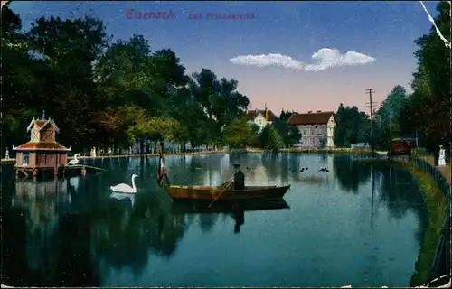 Ansichtskarte Eisenach Prinzenteich Feuerfeste Tagung 1921