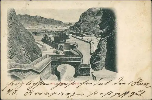 Postcard Aden عدن The tank 1906