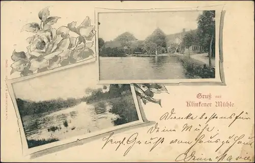 Ansichtskarte Höltenklinken-Rümpel Klinkener Mühle 2 Bild 1909