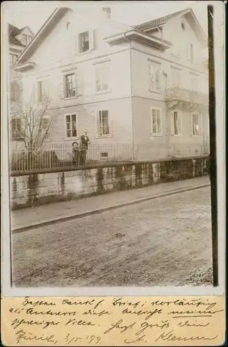 Foto Zürich Straßenpartie, Haus Familie 1899 Privatfoto
