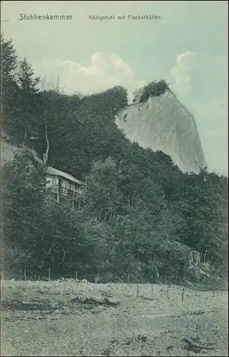 Ansichtskarte Stubbenkammer-Sassnitz Fischerhütte Stubbenkammer - Netze 1909