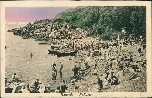 Postcard Mölle -Höganäs Kullaberg Ransvik - Strandleben 1926