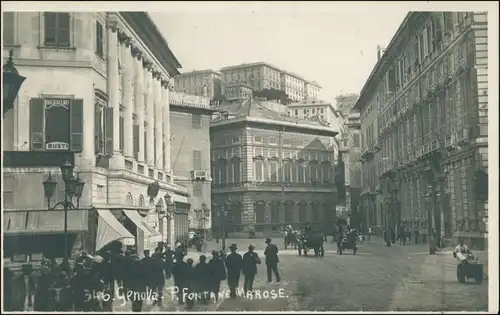 Cartoline Genua Genova (Zena) P. Fontane Marose - Fotokarte 1925