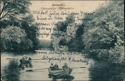 Holzhausen-Externsteine-Horn-Bad Meinberg Externsteine, Boote 1918