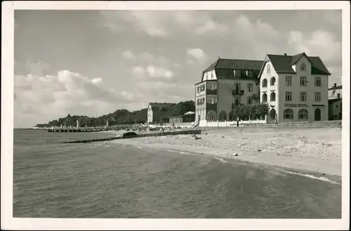 Ansichtskarte Wyk (Föhr) Strandhotel 1954
