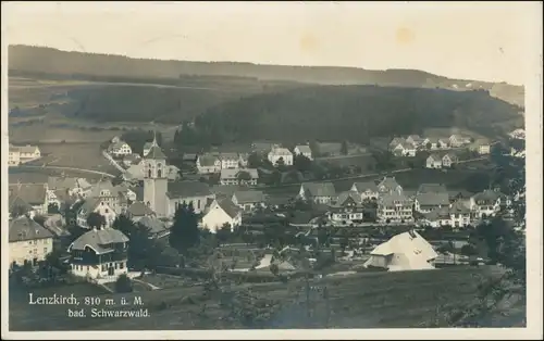 Ansichtskarte Lenzkirch Stadtpartie 1920