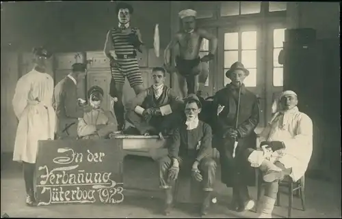 Ansichtskarte Jüterbog In der Verbannung, Fasching 1923