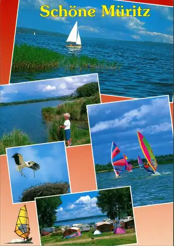 .Mecklenburg-Vorpommern Müritz Mecklenburgische   Angeln, Camping, Surfen 2000