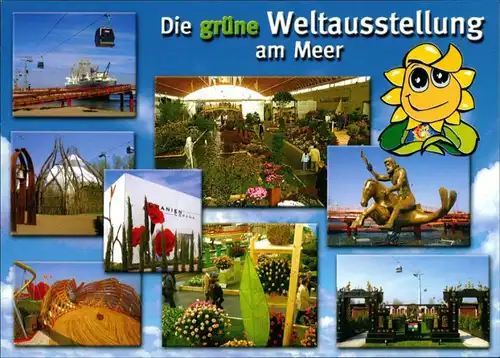 Ansichtskarte Rostock Die grüne Weltausstellung am Meer, IGA 2003