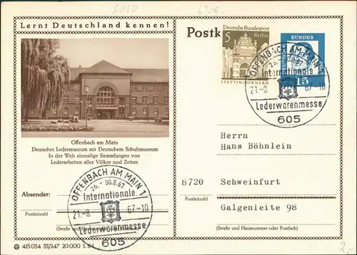Offenbach (Main) Deutsches Schuhmuseum Sondersrempel Lederwarenmesse 1957