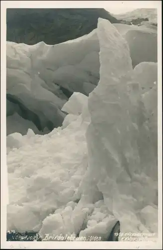 Postcard Nordfjordeid Brixdal - Gletscher 1909