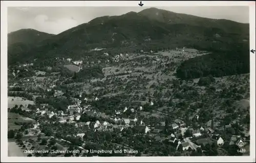 Ansichtskarte Badenweiler Luftbild 1939