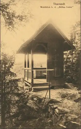 Ansichtskarte Tharandt Waldblick Pavillon Stille Liebe 1909
