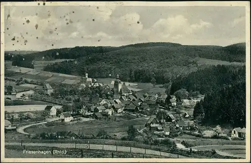 Ansichtskarte Friesenhagen Stadtpartie 1936