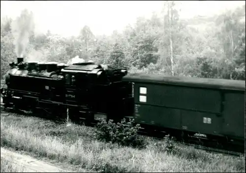 Ansichtskarte  Dampflokomotive bei voller Fahrt 1965