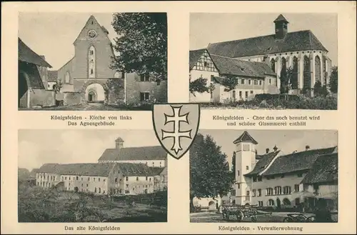 Ansichtskarte Windisch 4 Bild Kloster Königsfelden 1924