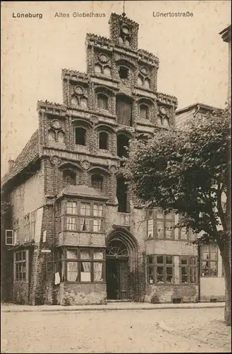 Ansichtskarte Lüneburg Altes Giebelhaus - Lünertorstraße 1912