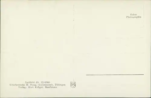 Ansichtskarte Maulbronn Luftbild 1934