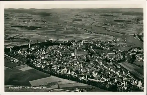 Ansichtskarte Dinkelsbühl Luftbild aus großer Höhe 1932