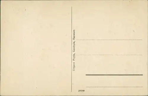 Postkaart Marssum Marsum Popta slot 1922