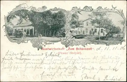 Ansichtskarte Langenhorn (Nordfriesland) Gastwirtschaft zum Langenhorn 1900
