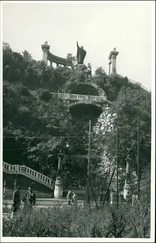 Foto Budapest Gellertberg/Gellérthegy Straße 1956 Privatfoto