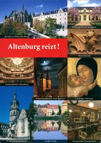 Ansichtskarte Altenburg Stadtteilansichten 2002