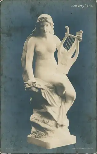 Ansichtskarte  Statue - Erotik (Nackt - Nude) Loreley Brix 1924
