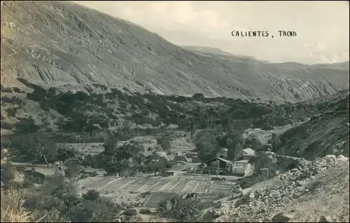 Postcard Tacna Farm Calientes Peru South America 1922