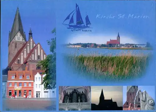 Ansichtskarte Barth Kirche, Orgel, Teilansicht 1995