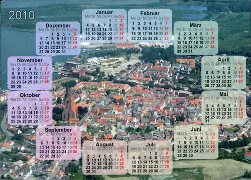 Ansichtskarte Barth Kalender-Ansichtskarte - Luftbild 1995