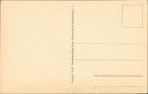 Rothenburg ob der Tauber Klingentor Seitwärts mit Mauer und Turm 1930