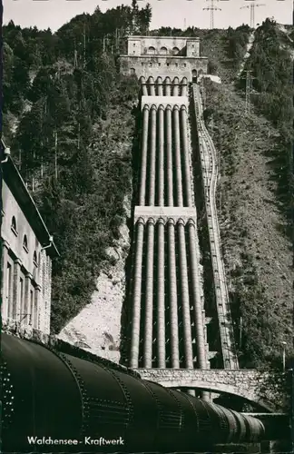 Kochel am See Kraftwerk Walchensee, Technik, Wasserkraft Bayern 1960