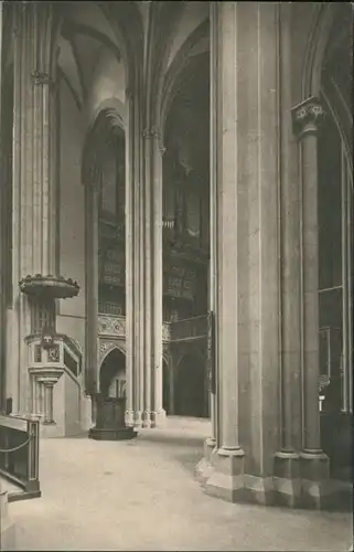 Ansichtskarte Meißen Dom Kanzel Orgelchor Innenansicht 1910