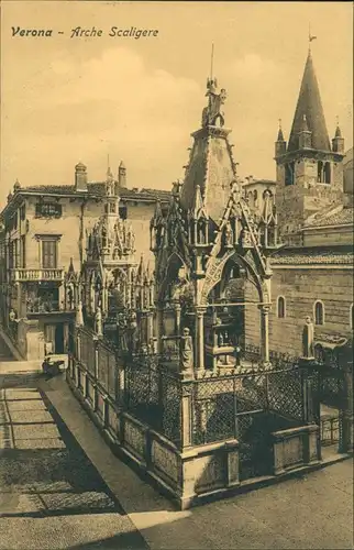 Verona Italia Arche Scaligere/Grabmal Grotte Kirche Strassen  Wohnhaus 1909