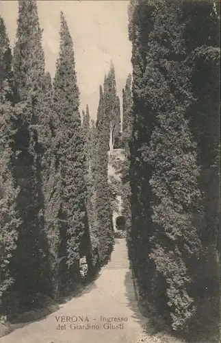 Verona Verona Ingresso del Giardino Giusti/Villa Parkanlage Treppen Aufgang 1910
