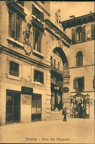 Verona Italia Arco dei Mazzanti/Geschäft und öffentliche Behörde 1910