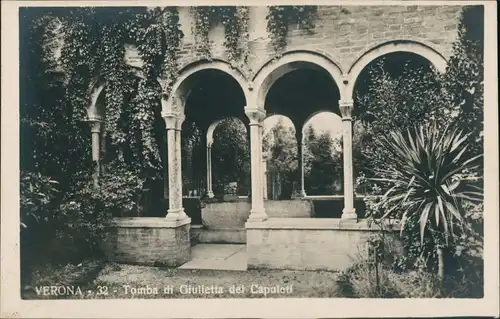Verona Verona Tomba di Giulietta dei Capuloti/Grabstätte auf Friedhof 1920