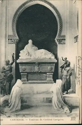 Karthago Carthage Tombeau du Cardinal Lavigerie Kardinal, betende Personen 1910