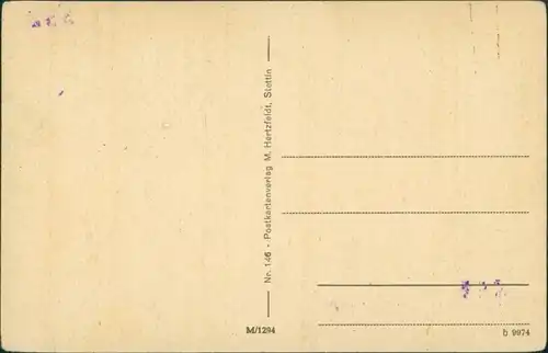 Postcard Stettin Szczecin Partie an der Hakenterrasse 1934