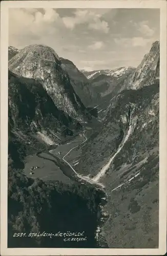 Stalheim-Voss (Norwegen) Vossevangen  Stalheim   Bergen Real  Norway 1930