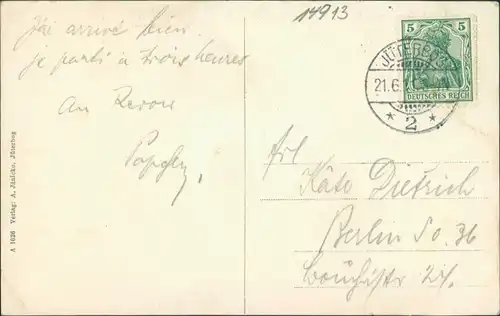 Ansichtskarte Jüterbog Alte Stadtmauer mit Festungstürmen 1915