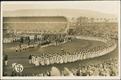 Ansichtskarte Stuttgart 15. Deutches Turnfest Eröffnungsfeier 1933