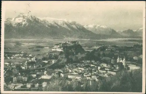 Ansichtskarte Salzburg Stadtblick 1926