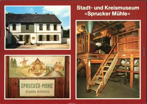 Guben Stadt- und Kreismuseum "Sprucker Mühle" - Außen- und Innenansicht 1987