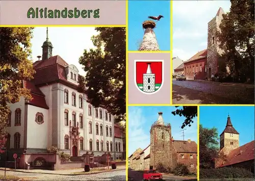 Altlandsberg Rathaus, Storchenturm, Berliner Turm, Stadtkirche 1995