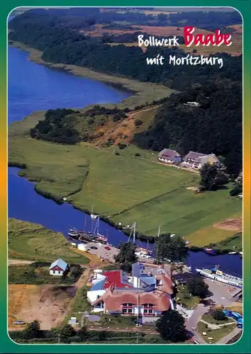 Ansichtskarte Baabe Luftbild - Bollwerk mit Moritzburg 1995
