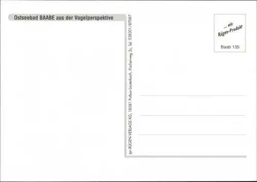 Ansichtskarte Baabe Luftbild 1995