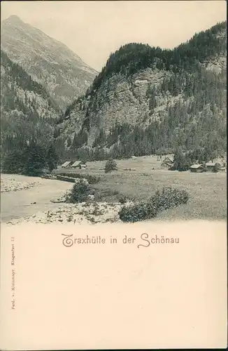Gmünd in Kärnten Traxhütte in der Schönau, Alpen Tal Maltatal 1900