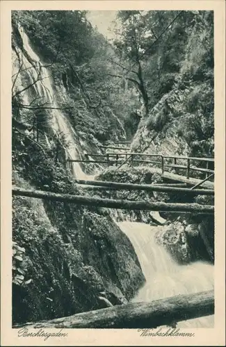 Berchtesgaden Wimbachtal Wimbachklamm Wasserfall Waterfall River Falls 1920